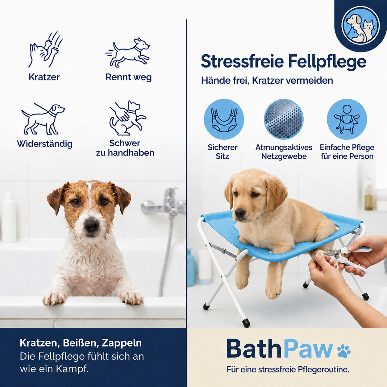 BathPaw™ | Haustier-Badeständer 2